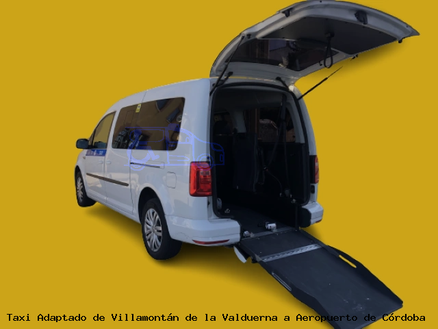 Taxi accesible de Aeropuerto de Córdoba a Villamontán de la Valduerna